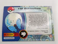 Topps Pokemon Cards TV Animation - Caterpie, Metapoo, Butterfree #10,11,12 - Image 4