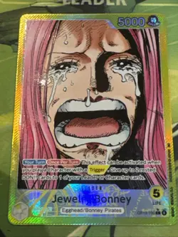 One Piece TCG OP13-100 Jewelry Bonney Alt Art Leader AA Card Game CCG English - Image 1