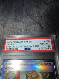 Pokemon TCG Arven 235/091 Special Illustration Rare Sir Paldean Fates PSA 10 - Image 3