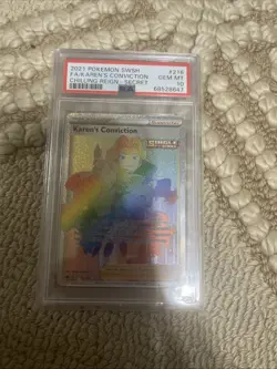 2021 POKEMON KAREN’S CONVICTION PSA 10 GEM MINT CHILLING REIGN - Image 2