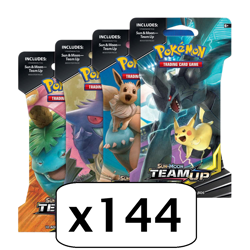 TEAM UP SLEEVED CASE - Pokemon TCG - 144 Sleeved Booster Packs - Box Sealed - Image 2