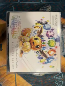 Pokemon Center Exclusive Prismatic Evolutions ETB with Protector - Image 1