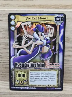 2006 One Piece Passage to the Grand Line CCG Ms. Sunday Nico Robin SR Foil CH092 - Image 1