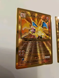 Pokemon Celebrations Gold Metal Charizard & Pikachu Cards 25th Anniversary Base - Image 2