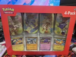 NEW/SEALED Pokemon TCG Scarlet & Violet 151 Mini Tin 4-Pack Bundle + Promo Cards - Image 1