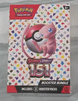 Pokemon 151 Scarlet Violet Booster Bundle 6 Packs, New Sealed TCG Cards - Image 1