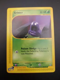 Pokemon Card Grimer 79/147 common Aquapolis LP - Image 2