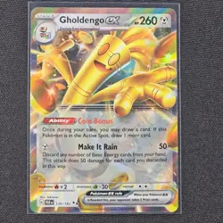 Gholdengo EX - 139/182 - Double Rare - Paradox Rift - Pokemon Card - NM/M - Image 1