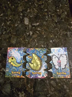 Topps Pokemon Tv Caterpie Metapod Butterfree #12 Rare Die-cut embossed card Set - Image 2