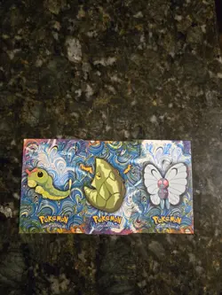 Topps Pokemon Tv Caterpie Metapod Butterfree #12 Rare Die-cut embossed card Set - Image 3