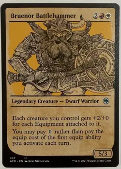 Bruenor Battlehammer Showcase AFR MTG Pack Fresh Unplayed - Image 1