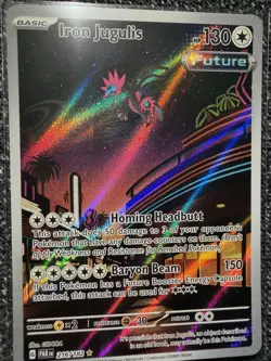 Pokemon TCG Iron Jugulis Paradox Rift Holo Card 216/182 Mint Condition - Image 1