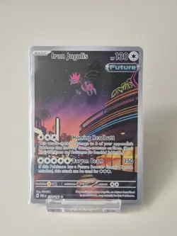 Pokemon Card TCG Iron Jugulis 216/182 Paradox Rift Holo English Near Mint - Image 1