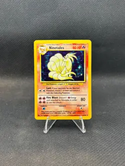 Pokemon TCG Ninetales 12/102 Holo Rare Base Set WOTC - Image 1