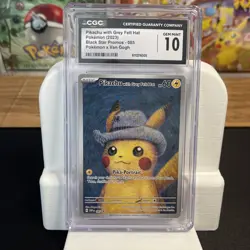 Pokemon Van Gogh Pikachu with Grey Felt Hat SVP 085 Promo CGC 10 GEM MINT - Image 1