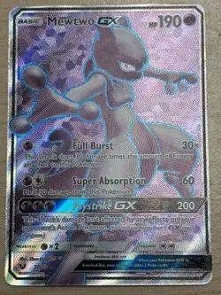 Mewtwo GX 72/73 Shining Legends Full Art Holo Pokemon TCG - NM/M - Image 1