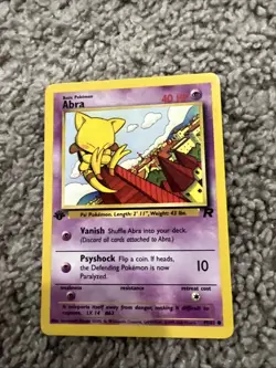 Pokemon TCG Abra Team Rocket 49/82 Regular 1st Edition Common - Image 2