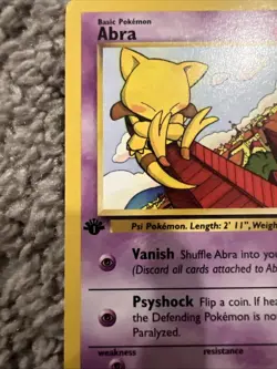 Pokemon TCG Abra Team Rocket 49/82 Regular 1st Edition Common - Image 3