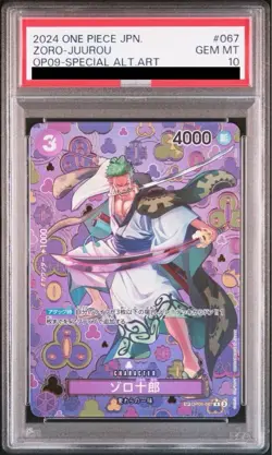 PSA 10 Zoro-Juurou SP OP05-067 R Emperors in the New World OP09 ONE PIECE Card - Image 1