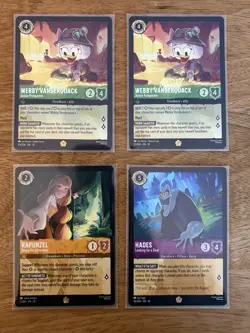 Disney Lorcana TCG 4 Legendary Lot Whispers In The Well Hades - Image 1