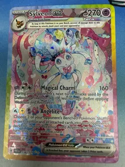 Sylveon ex 156/131 Prismatic Evolutions Special Illustration Rare Pokemon Card - Image 1