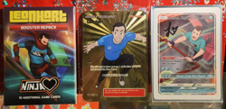 Pokemon Leonhart 1st Edition Gold Card with signed Leonhart Card Sealed Booster - Image 1