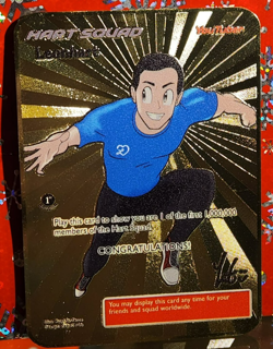 Pokemon Leonhart 1st Edition Gold Card with signed Leonhart Card Sealed Booster - Image 4
