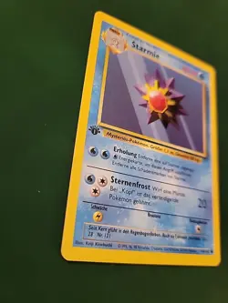Pokemon Starmie Card Base Set German 1st Edition 64/102 Mint Condition - Image 2