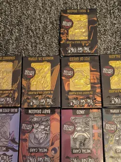 Yu-Gi-Oh Fanattik Metal Card Set 24K Gold Plated Limited Edition - Image 4
