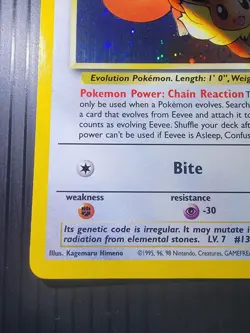 Pokemon Eevee TCG #11 Black Star Holo Promo Card 1999 WOTC - Image 3