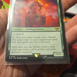 MTG Delighted Halfling - Universes Beyond: The Lord of the Rings (LTR) #158 - Image 3