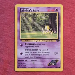 Pokemon WOTC Gym Challenge: Sabrina's Abra 94/132 - LP - Image 1