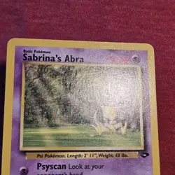 Pokemon WOTC Gym Challenge: Sabrina's Abra 94/132 - LP - Image 3