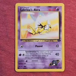 Pokemon WOTC Gym Challenge: Sabrina's Abra 93/132 - LP - Image 1