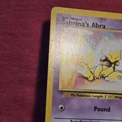 Pokemon WOTC Gym Challenge: Sabrina's Abra 93/132 - LP - Image 2
