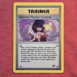 Pokemon WOTC Gym Challenge: Sabrina's Psychic Control 121/132 - LP - Image 1
