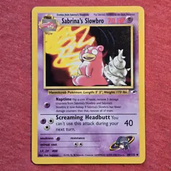 Pokemon WOTC Gym Heroes: Sabrina's Slowbro 60/132 - LP/MP - Image 1