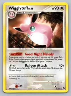 Pokemon TCG Great Encounters Wigglytuff 32/106 - Image 1