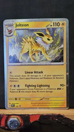 Pokemon Lot of 3 Prismatic Evolutions Pack Fresh Vaporeon Jolteon Flareon - Image 2