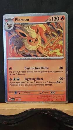 Pokemon Lot of 3 Prismatic Evolutions Pack Fresh Vaporeon Jolteon Flareon - Image 3