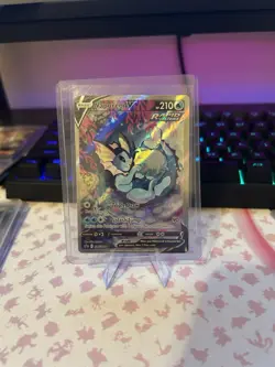 Pokemon TCG Vaporeon v Full Art 2021 SWSH181 Alt Art Black Star Promo NM - Image 1