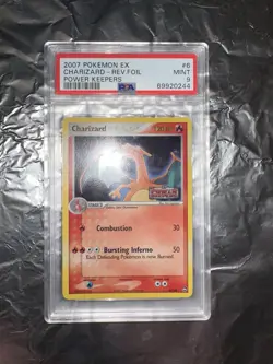 Pokemon Ex Charzard - Rev. Foil Power Keepers PSA 9 Mint - Image 1