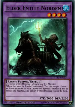 Yugioh Elder Entity Norden CT12-EN003 Limited Edition Super Rare NM - Image 1