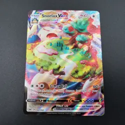 Pokemon Snorlax VMAX Ultra Rare Full Art Holo 142/202 Sword & Shield Card NM / M - Image 1