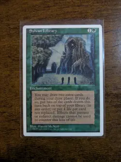 Sylvan Library MTG Core Set 4th Edition Regular - Image 1
