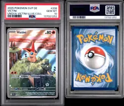 2025 Pokemon Black Star Promo Victini PSA 10 Gem Mint #208 Deutsch - Image 1