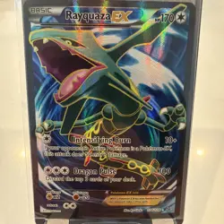 Pokemon TCG Rayquaza EX Holo Ultra Rare XY Roaring Skies 104/108 - Image 1