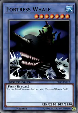 Fortress Whale - 1st Edition SBSC-EN015 - LP - YuGiOh - Image 1