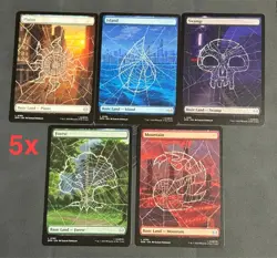 MTG Marvel's Spider-Man NON-Foil land Bundle - 25x full art 50x basic - Image 1