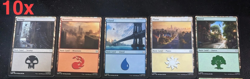 MTG Marvel's Spider-Man NON-Foil land Bundle - 25x full art 50x basic - Image 2